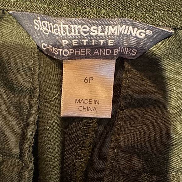 Christopher & Banks Signature Slimming Pants women’s size 6P - Picture 4 of 9